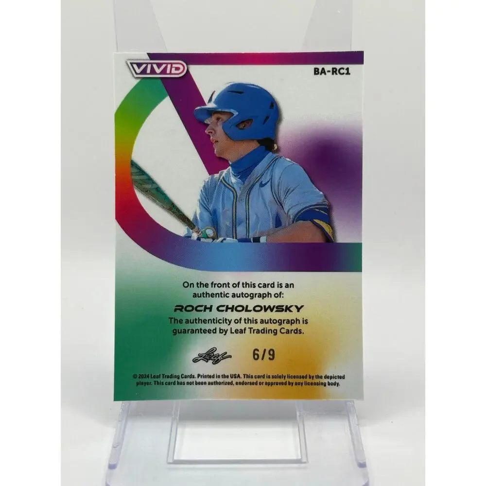 2024 Leaf Vivid ROCH CHOLOWSKY Crustal Refractor Auto 6/9 SP Chicago White Sox